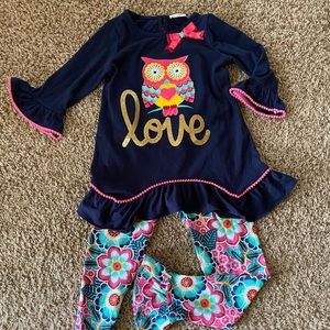 Little girls size 8 two piece outfit